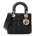 Lambskin Cannage Small My ABCDior Lady Dior Black