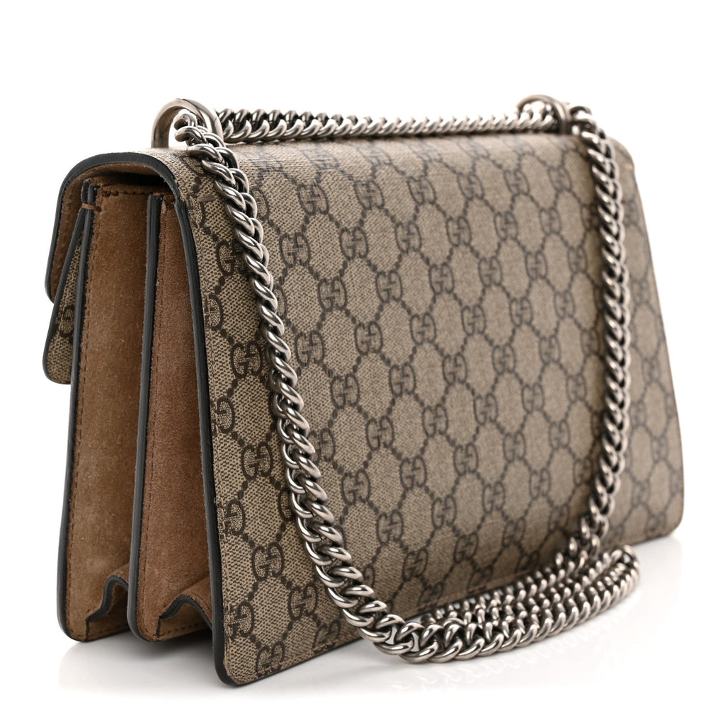 GG Supreme Monogram Small Dionysus Shoulder Bag Taupe
