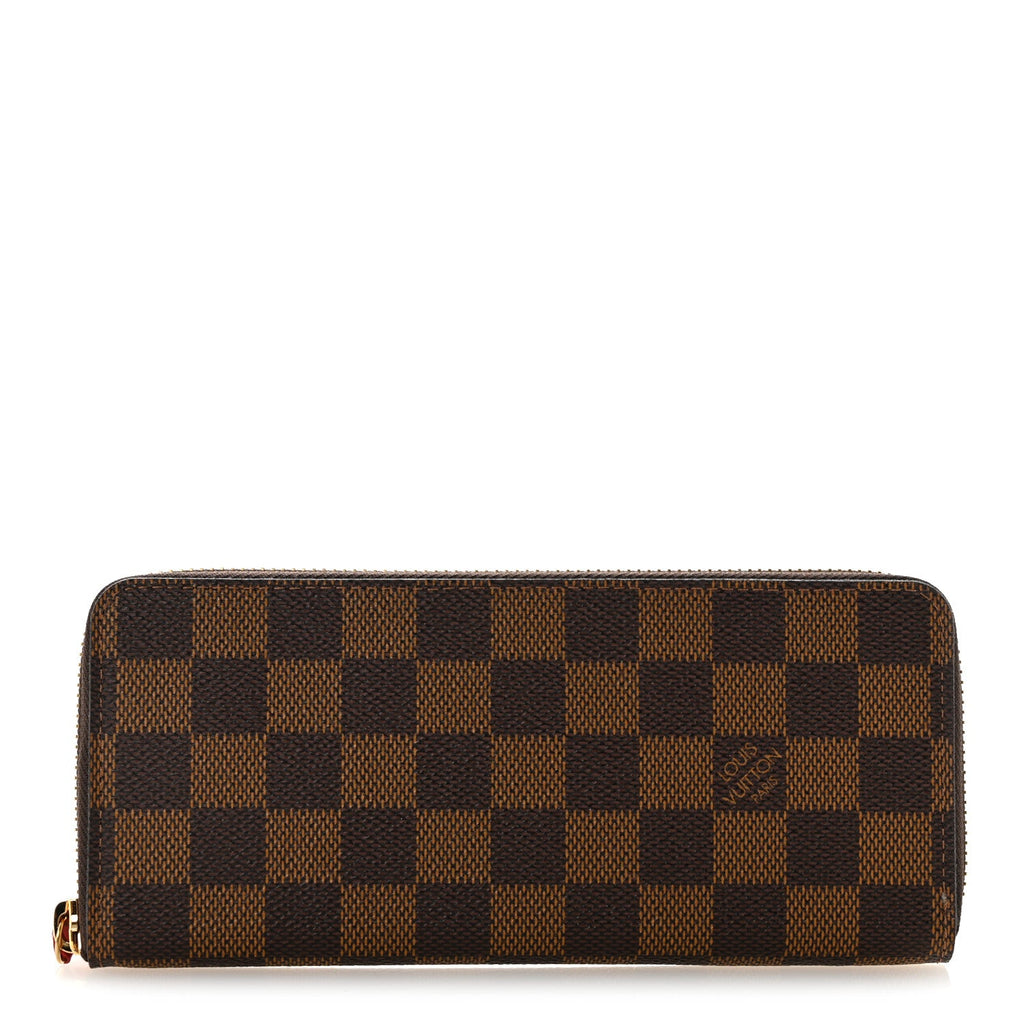 Damier Ebene Clemence Wallet Cherry