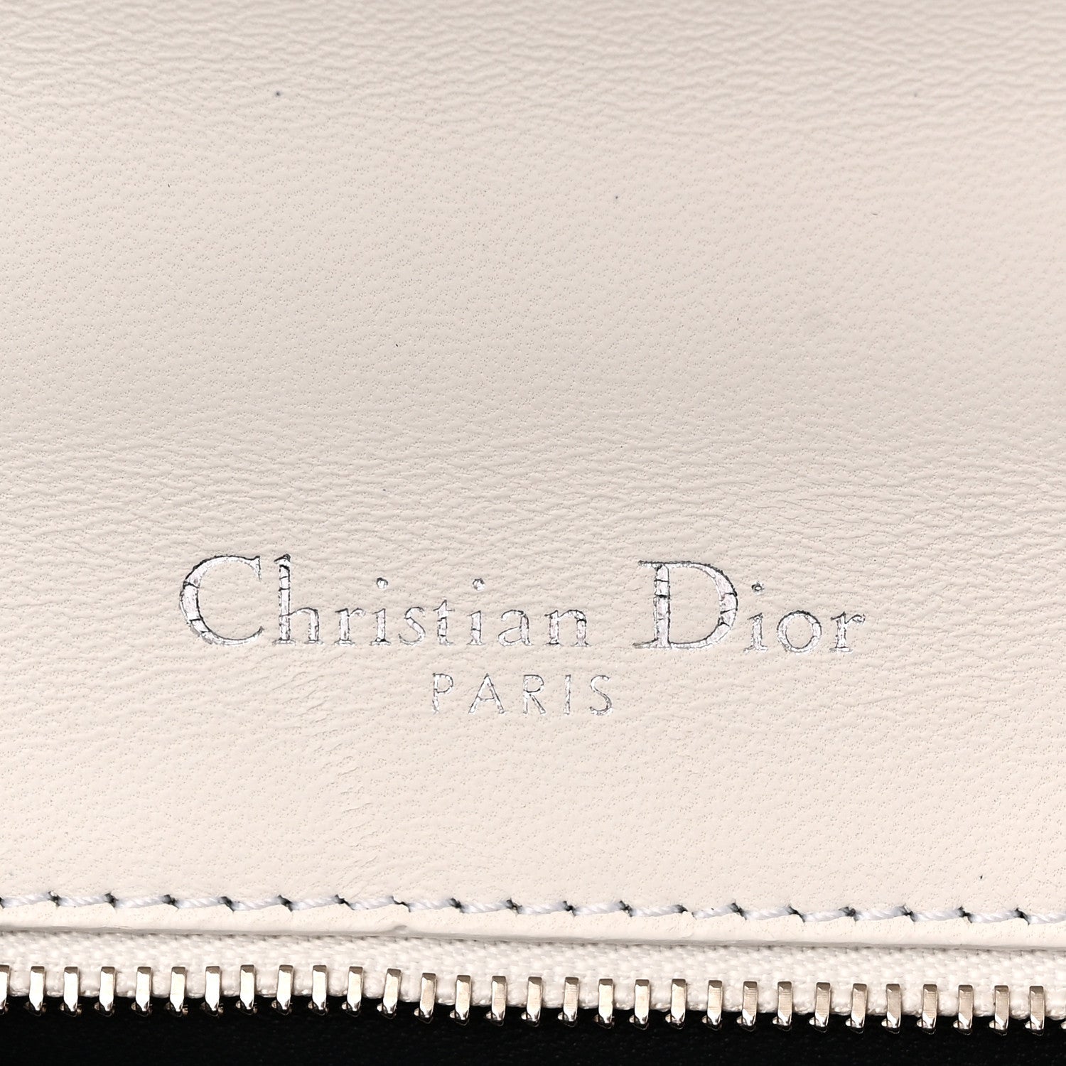 Patent Micro-Cannage Small Diorama Flap Bag White