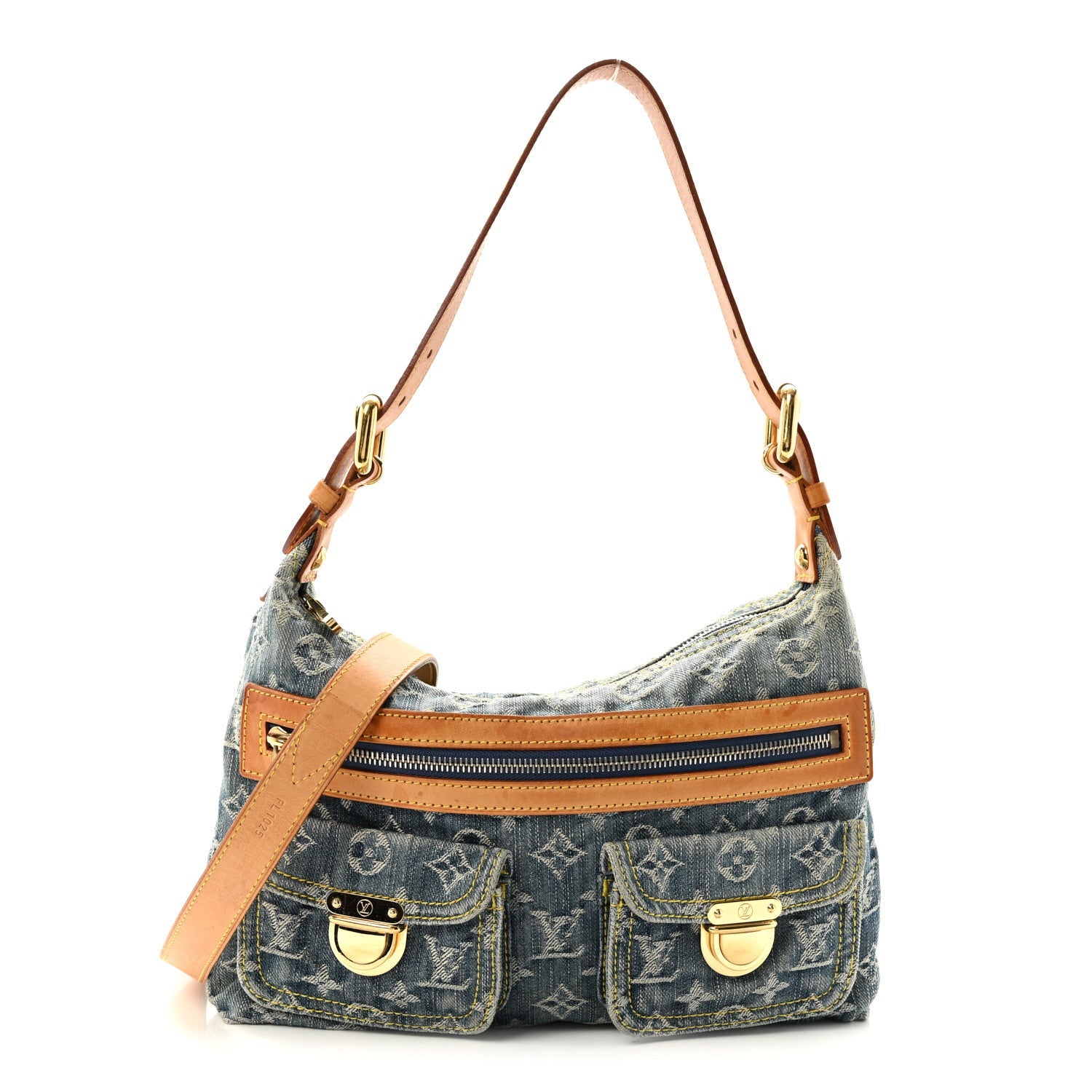 Monogram Denim Baggy PM Blue