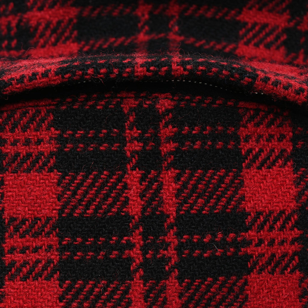 Wool Tartan City Backpack Red Black