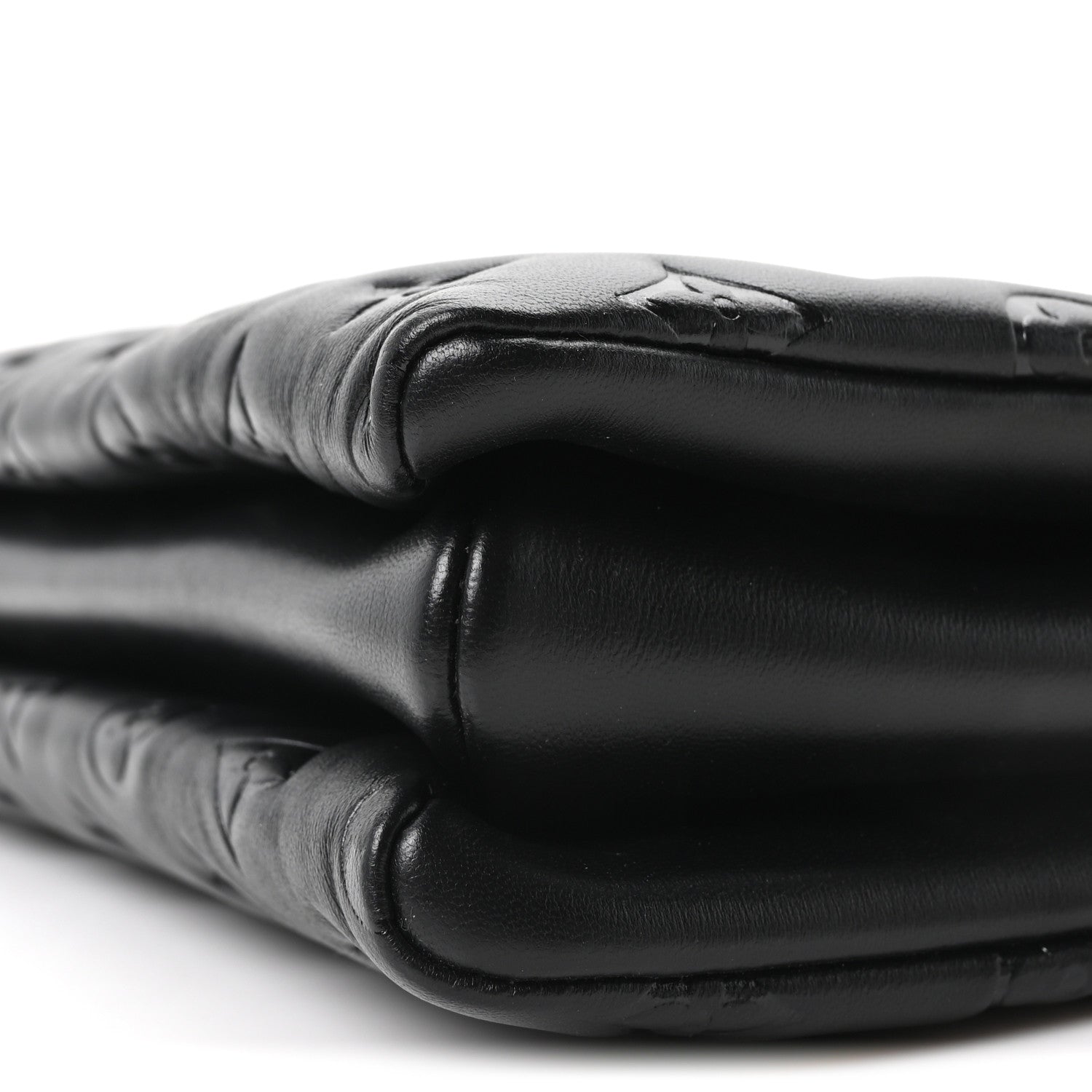 Lambskin Embossed Monogram Coussin PM Black