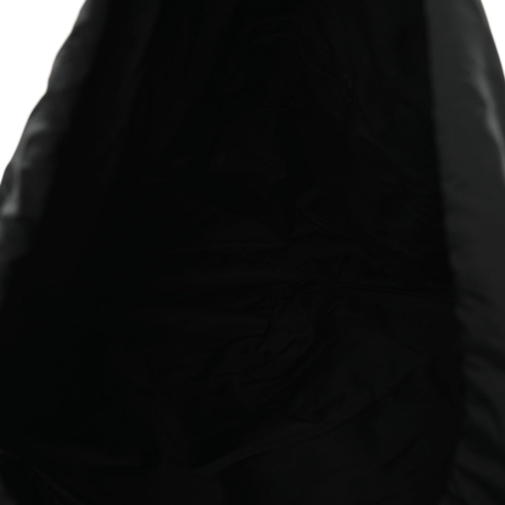 Techno Canvas Web Double Buckle Backpack Black