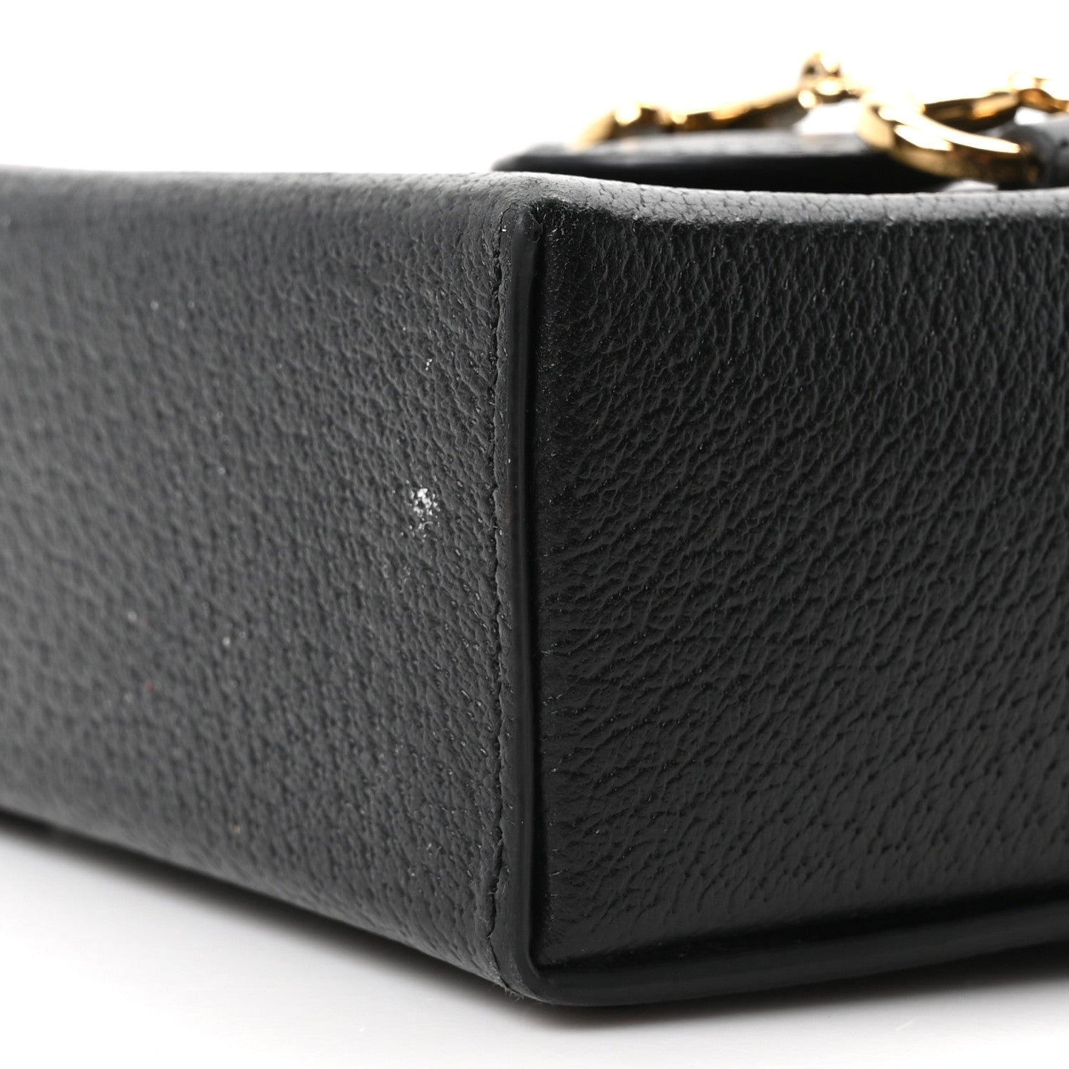 Dollar Calfskin Vertical Horsebit 1955 Crossbody Bag Black