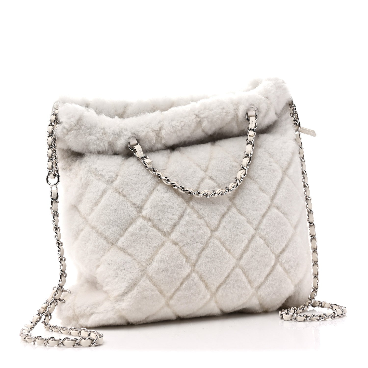 Shearling Coco Neige Backpack White