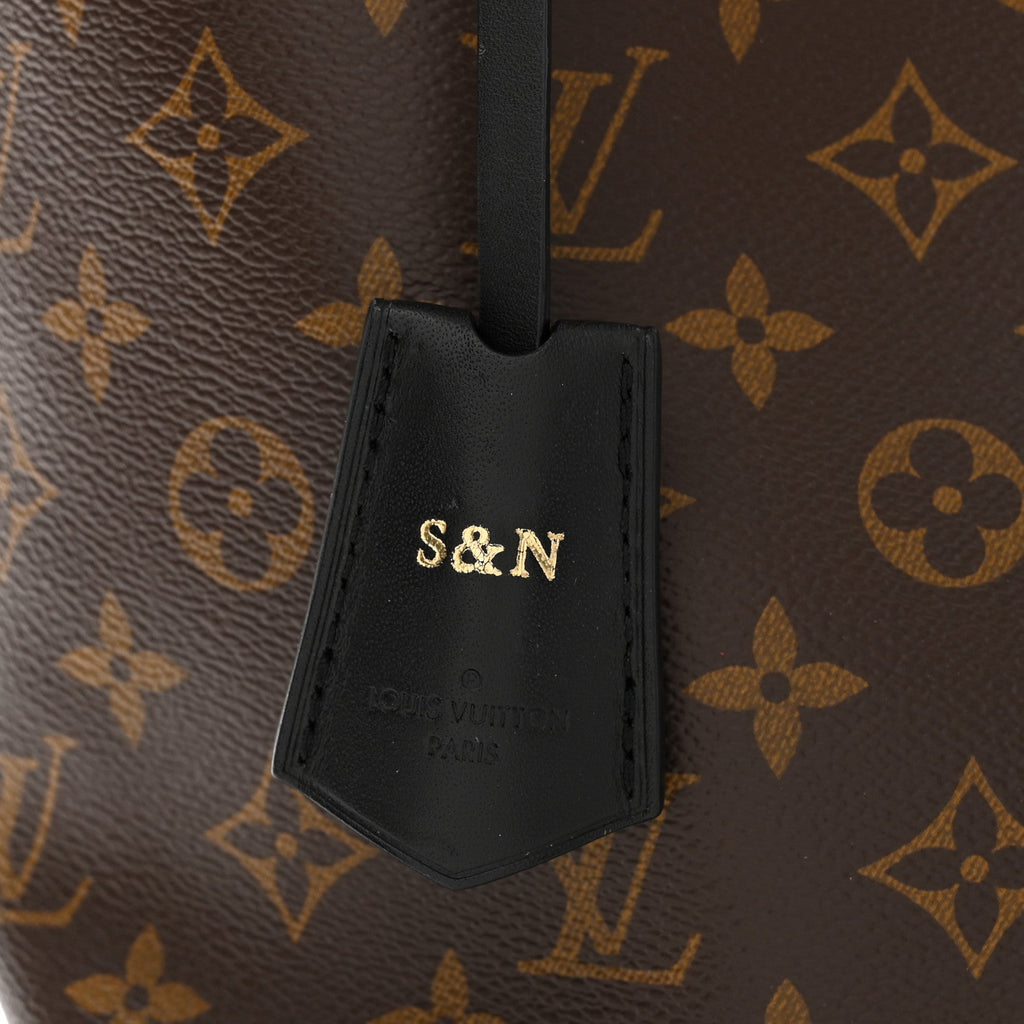 Monogram Flower Hobo Black