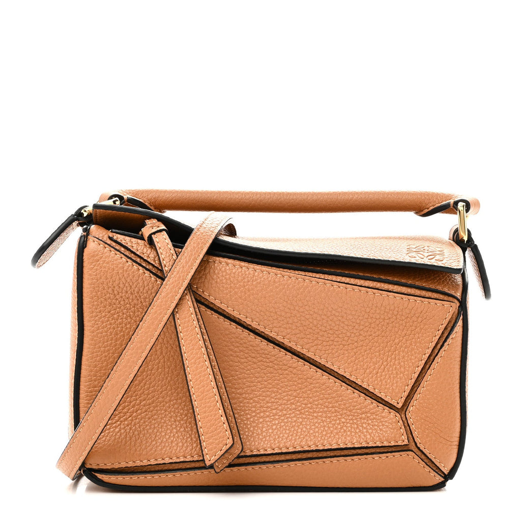 Calfskin Mini Puzzle Bag Tan