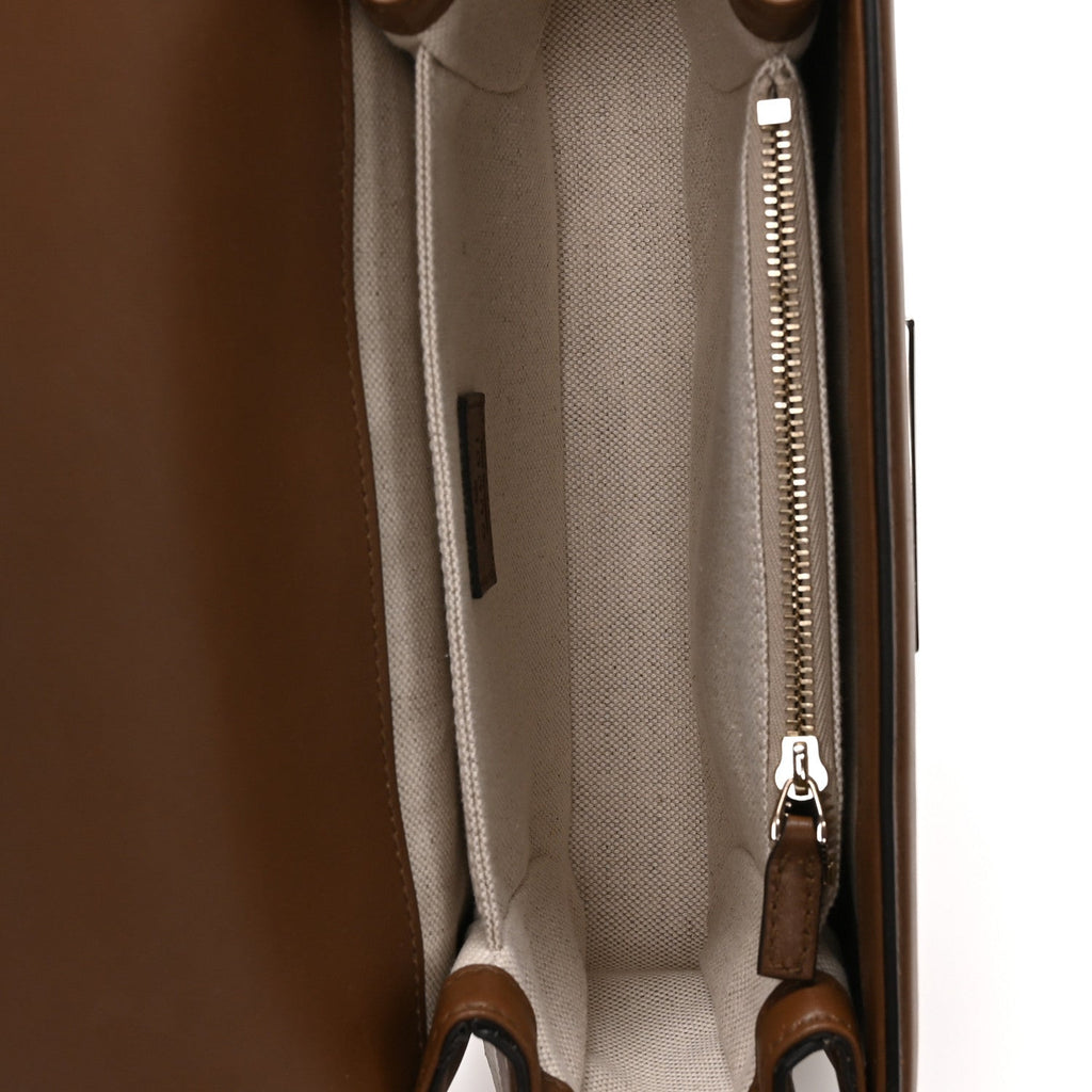 Suede Microguccissima Go Small Shoulder Bag Brown