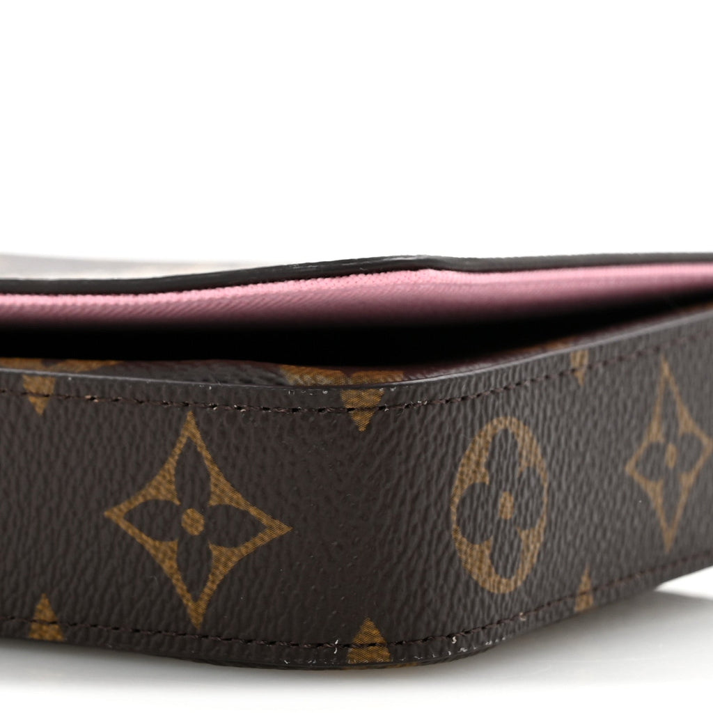 Monogram 2022 Christmas Animation Paris Pochette Felicie Chain Wallet Pink