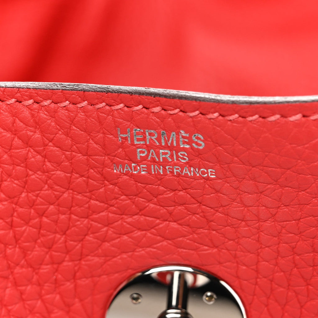Taurillon Clemence Lindy 34 Rouge Pivoine