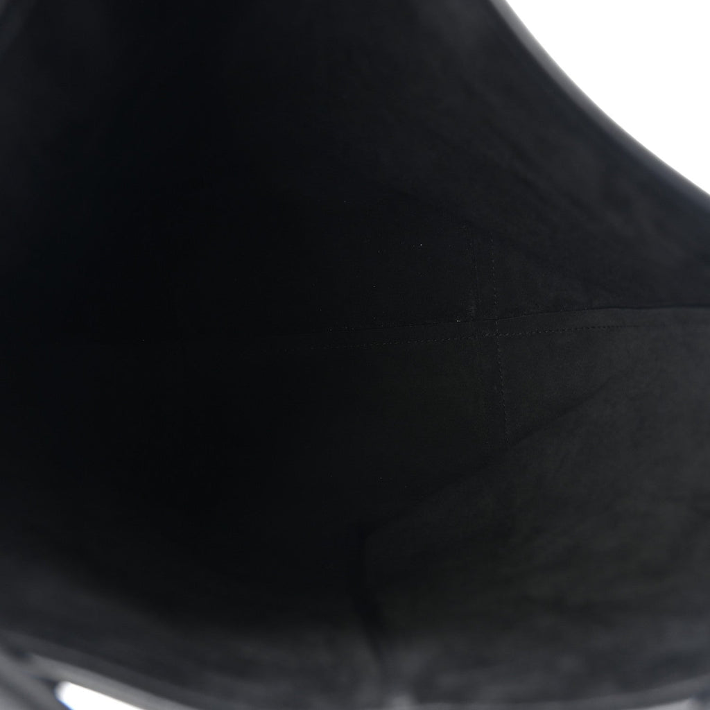 Grained Calfskin Medium N/S Park Tote Black