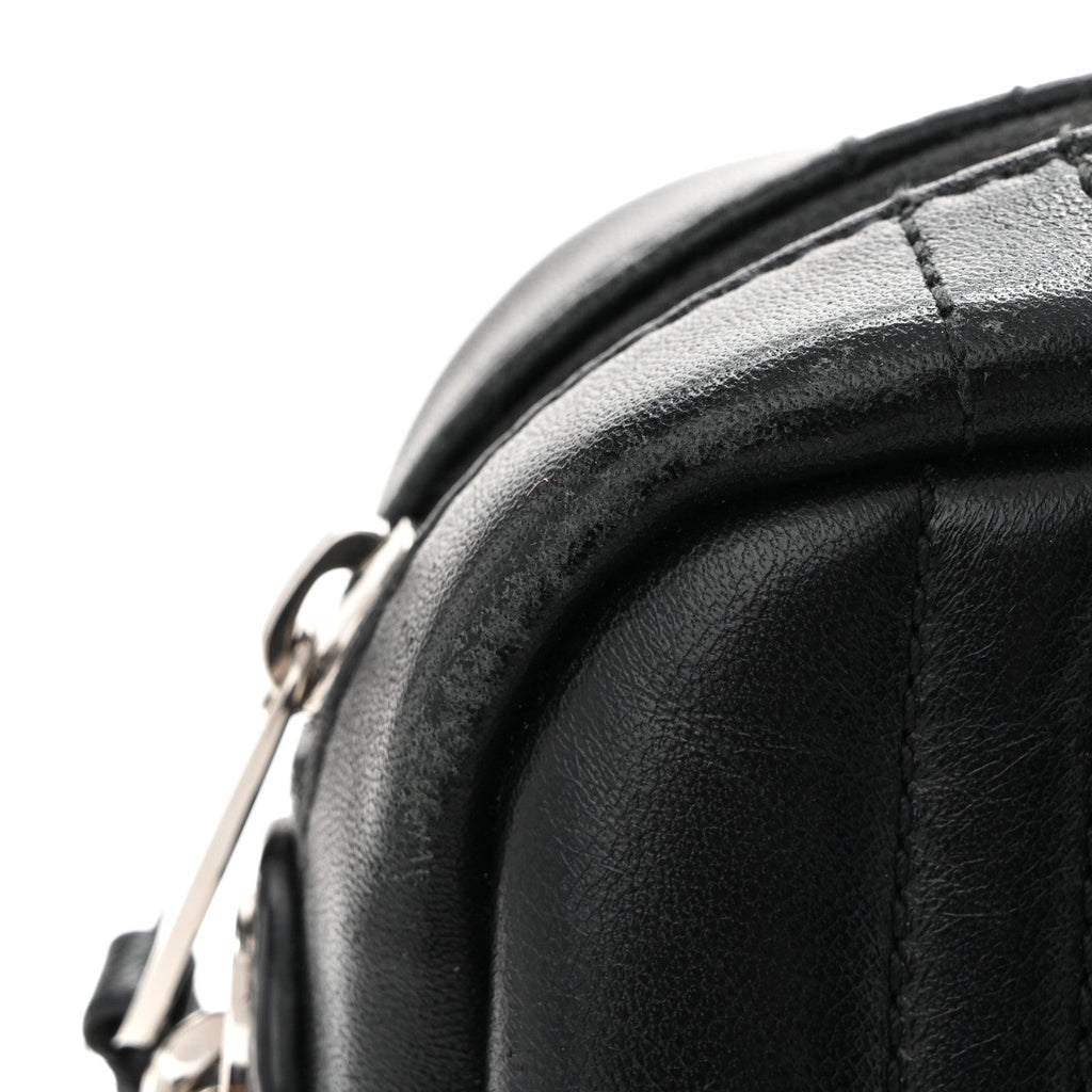 Calfskin Quilted Small Lola Camera Bag Black