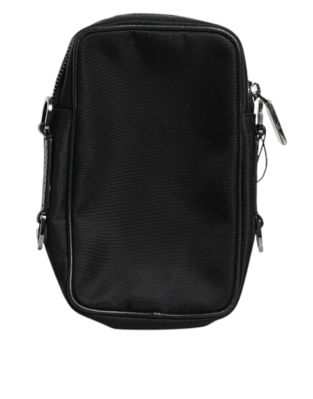Dolce & Gabbana Black Grain Leather Logo Plaque Clutch Women's Bag ( )