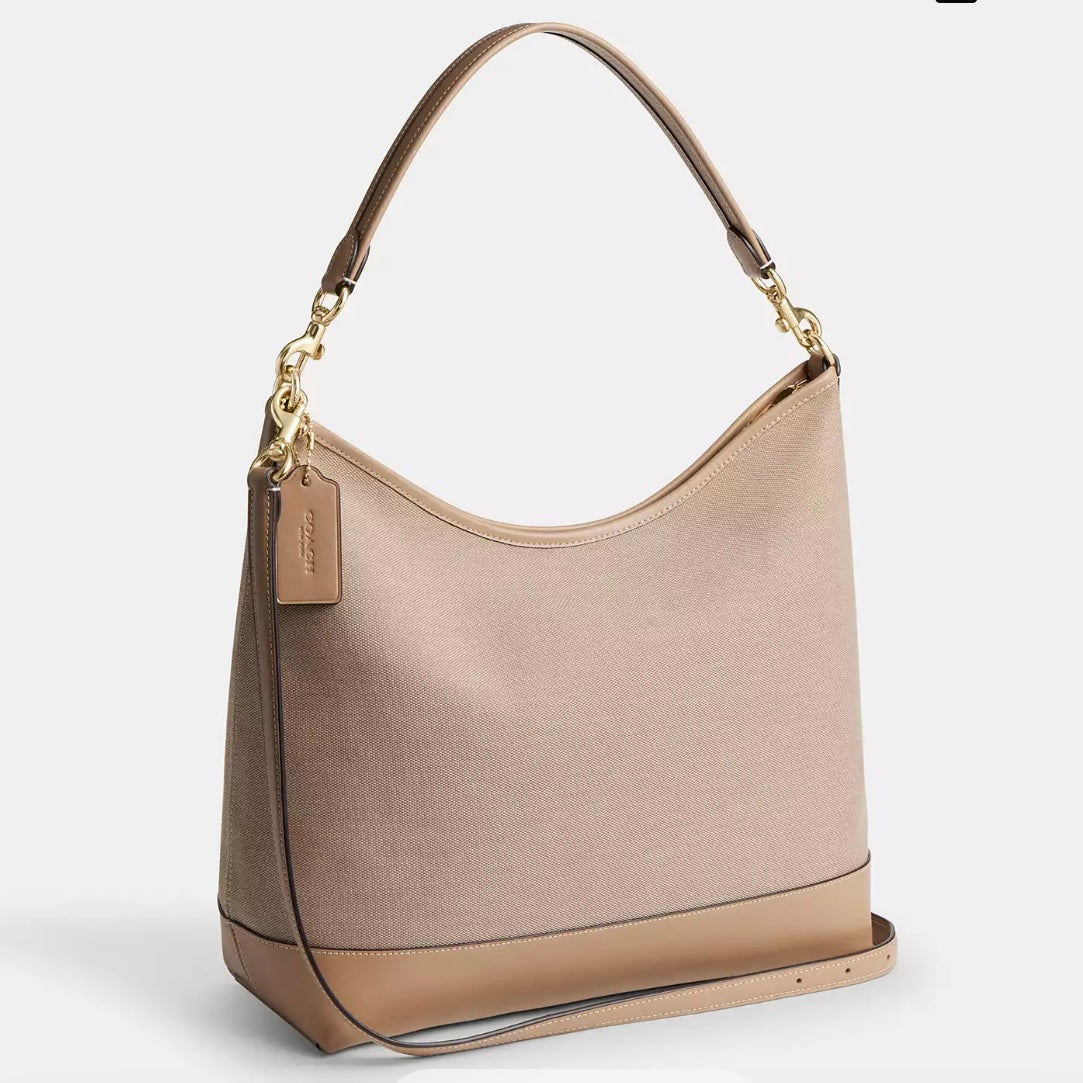 COACH Laurel Large Shoulder Bag With Horse And Carriage IM/Dark Natural Multi NWT
