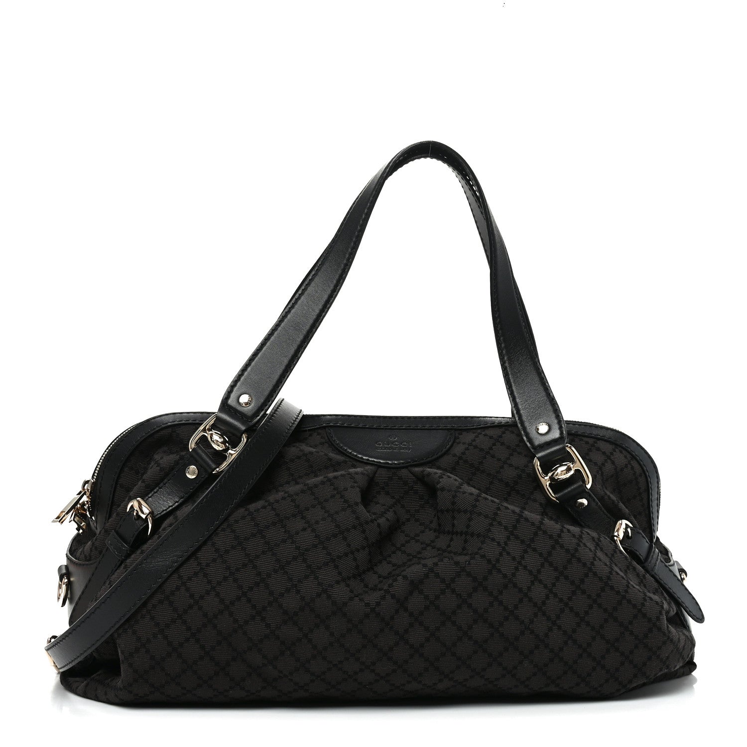 Diamante Bridle Tote Dark Brown