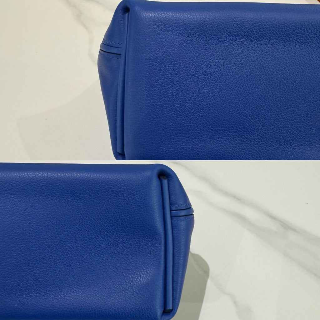 HERMÈS 2424 MINI BAG – BLUE LEATHER COMBINATION STAMP U