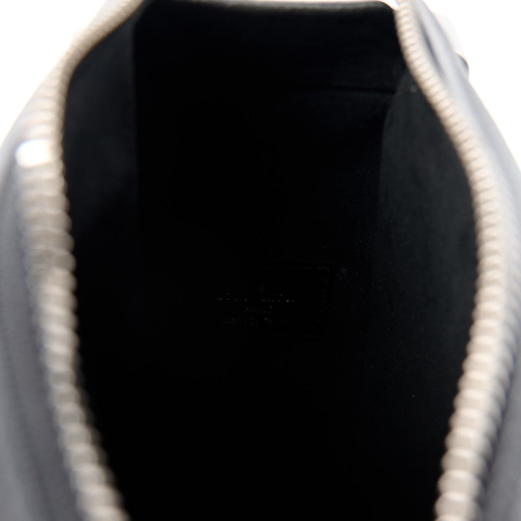 Grained Calfskin Side Trunk MM Black