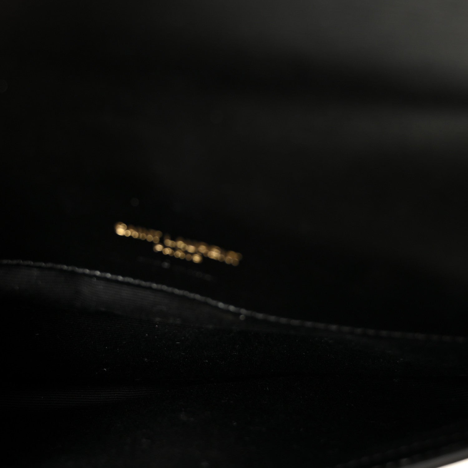 Grained Calfskin Monogram Phone Holder Crossbody Black