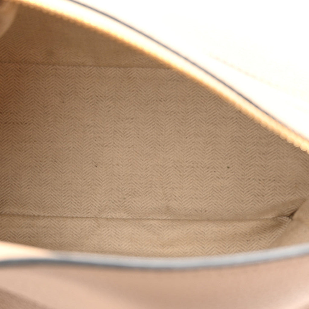 Grained Calfskin Small Puzzle Bag Sand