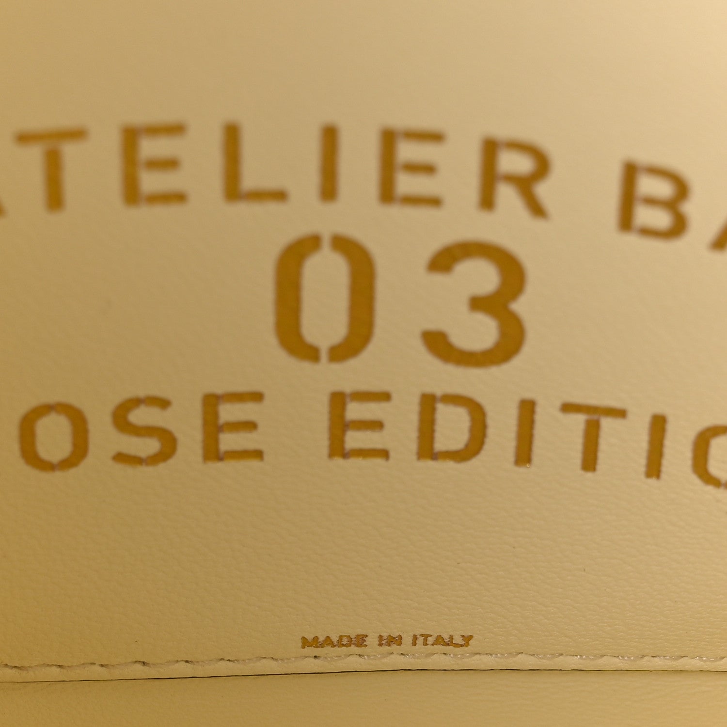 Nappa Atelier 03 Rose Edition Small Hobo White