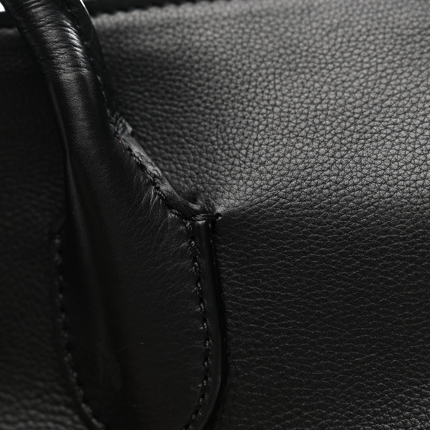 Grained Calfskin Terrasse Bag Black