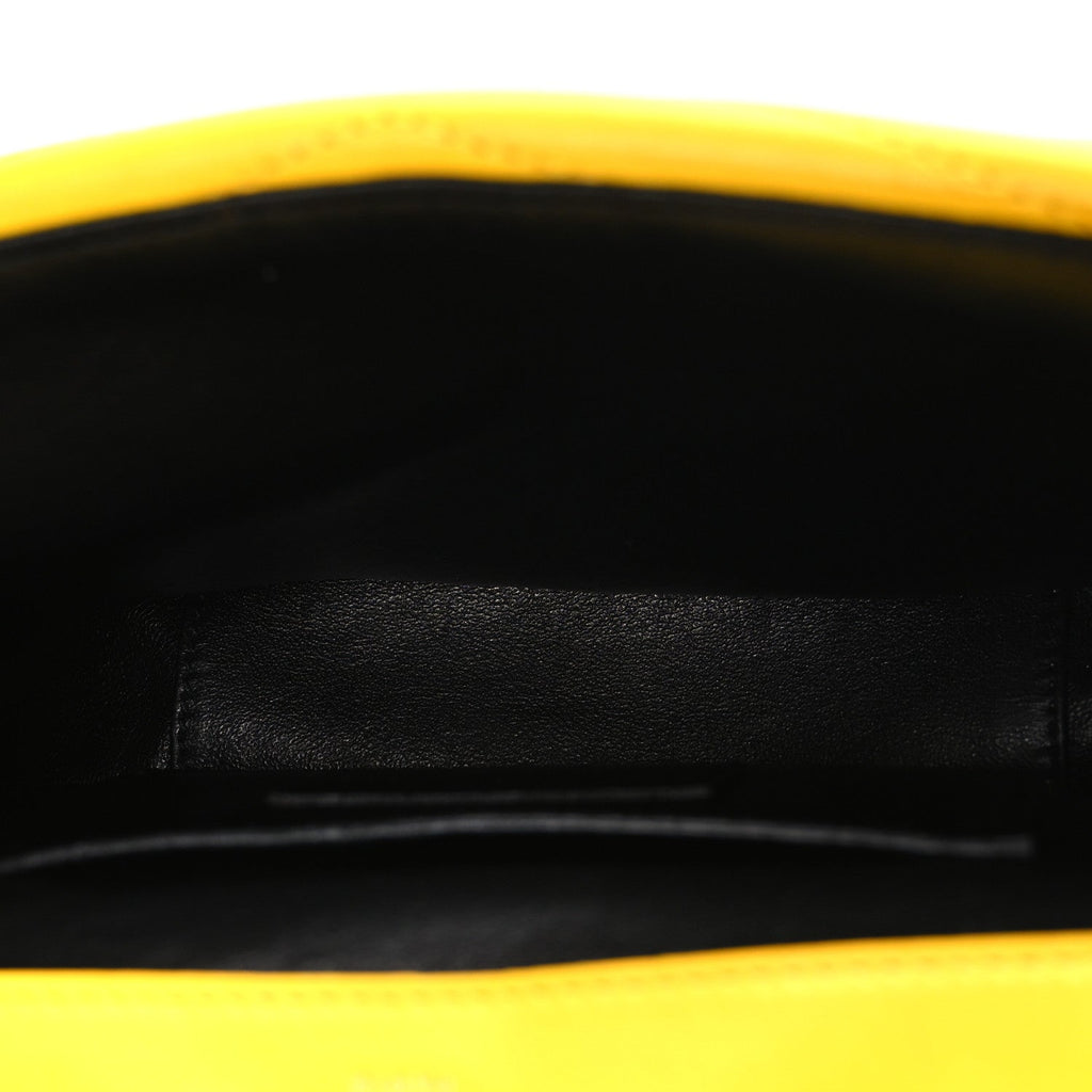 Lambskin Matelasse Chevron Monogram Small Sulpice Bag Mimosa