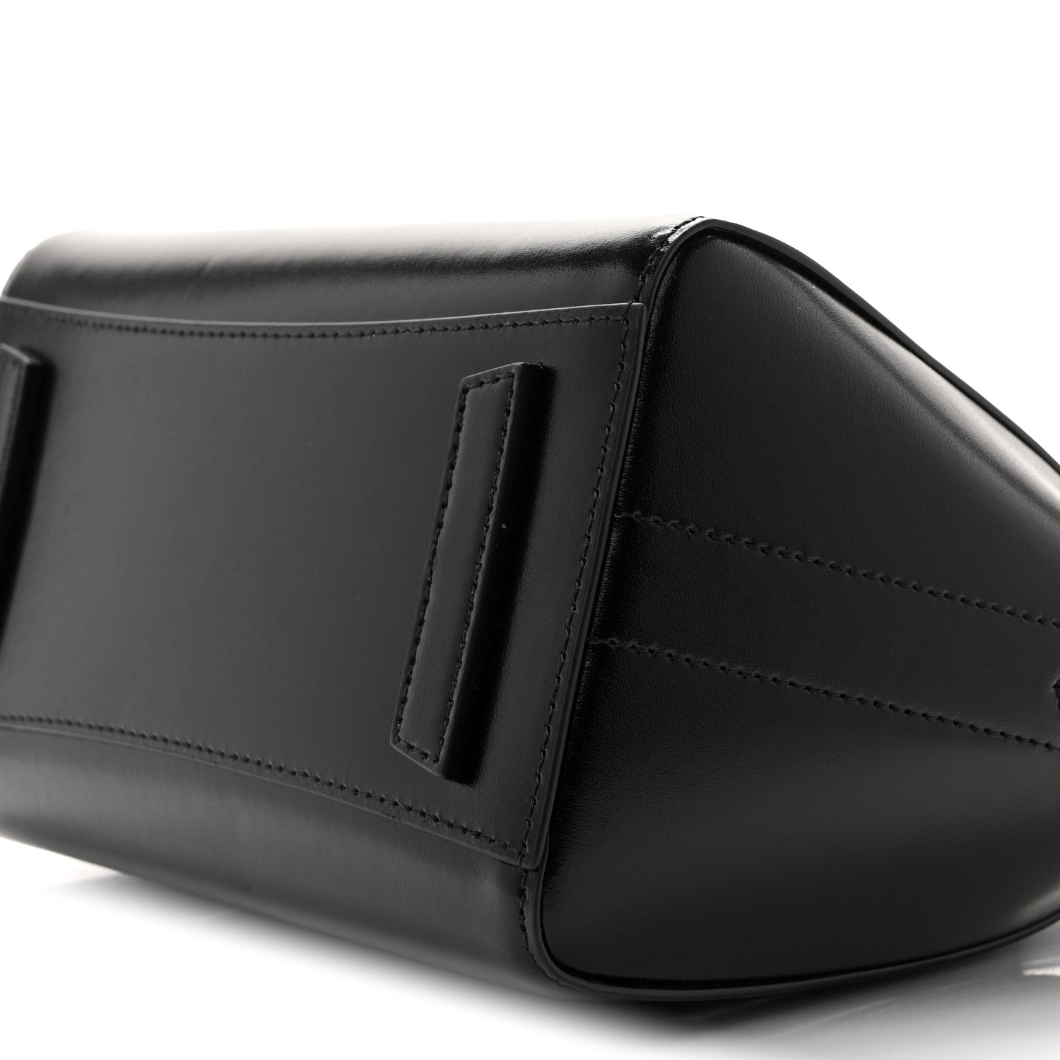 Box Calfskin Mini Lock Antigona Shoulder Bag Black