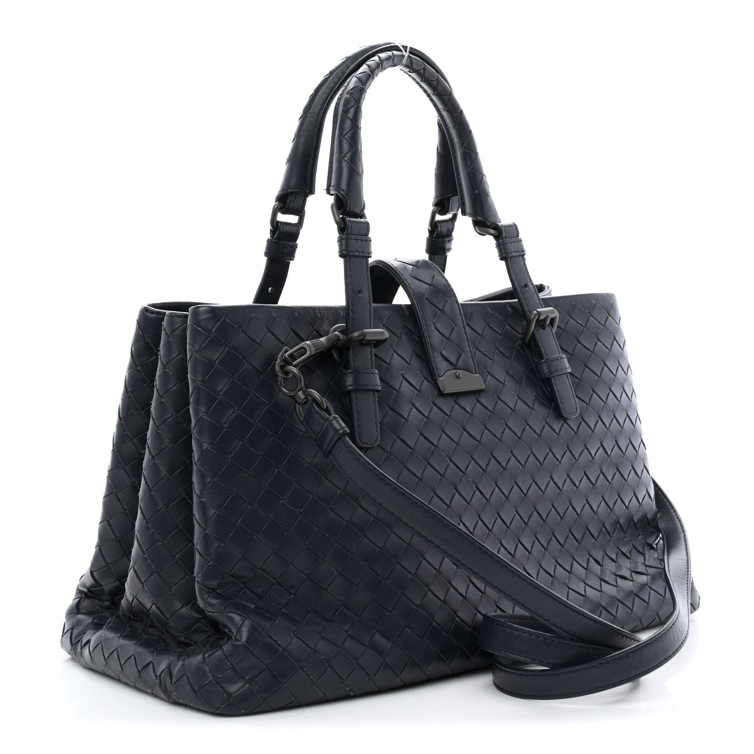 Light Calf Intrecciato Small Roma Tote  Light Tourmaline