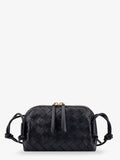 Bottega Veneta Women Concert Pouch Leather Crossbody Bag With Intrecciato Motif