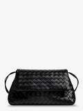 Bottega Veneta Women Leather Shoulder Bag With Intrecciato Pattern