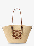 Loewe Women Paula's Ibiza -Anagram Raffia And Leather Shoulder Bag