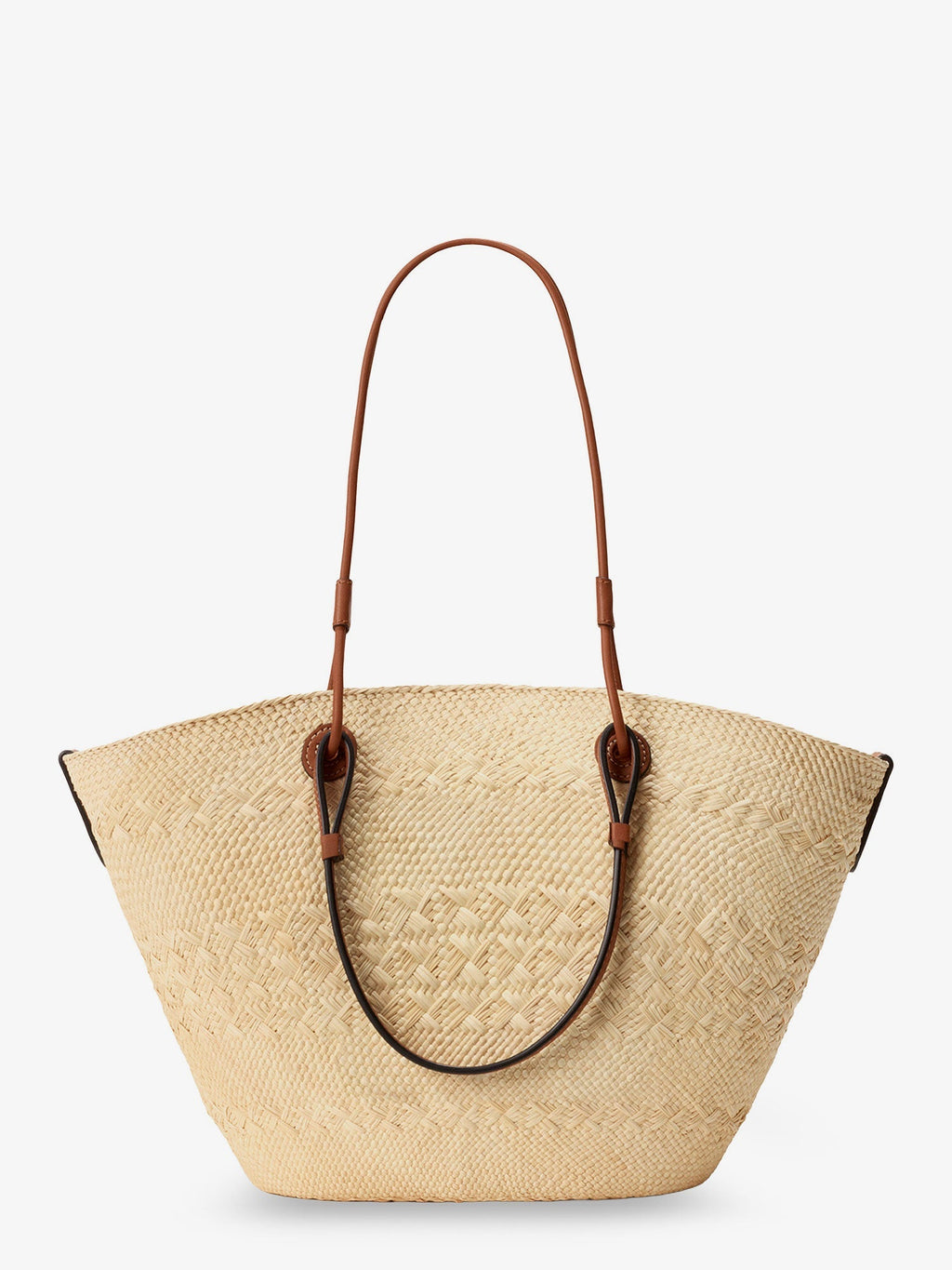 Loewe Women Paula's Ibiza -Anagram Raffia And Leather Shoulder Bag