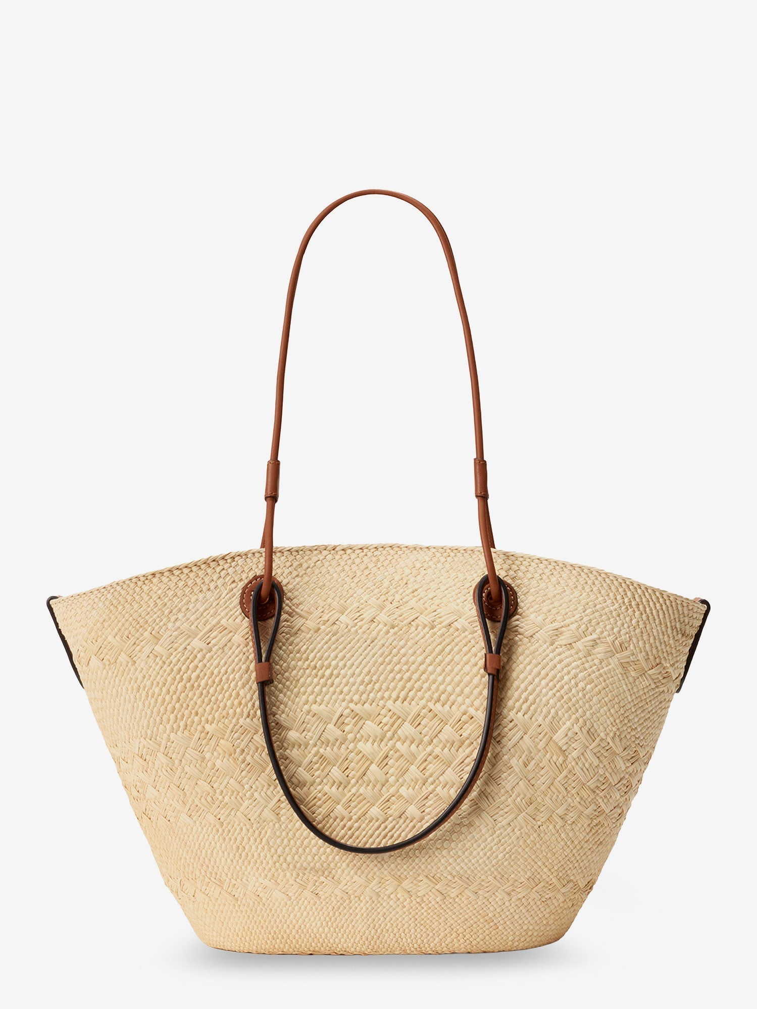 Loewe Women Paula's Ibiza -Anagram Raffia And Leather Shoulder Bag