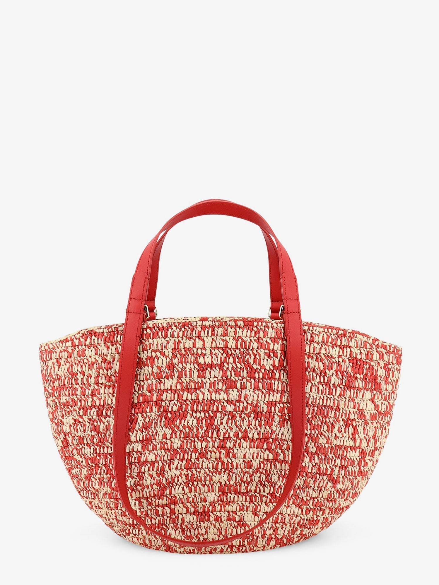 Loewe Women Paula's Ibiza -Medium Eclipse Raffia And Leather Shoulder Bag With 3D Anagram Logo