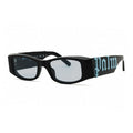 Palm Angels Sunglasses Rectangle Full Rim, Black Frame and Light Blue Lens PERI007ANGEL1040