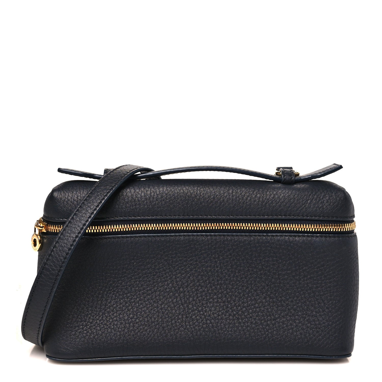 Grained Calfskin L19 Extra Pocket Pouch Navy Blue