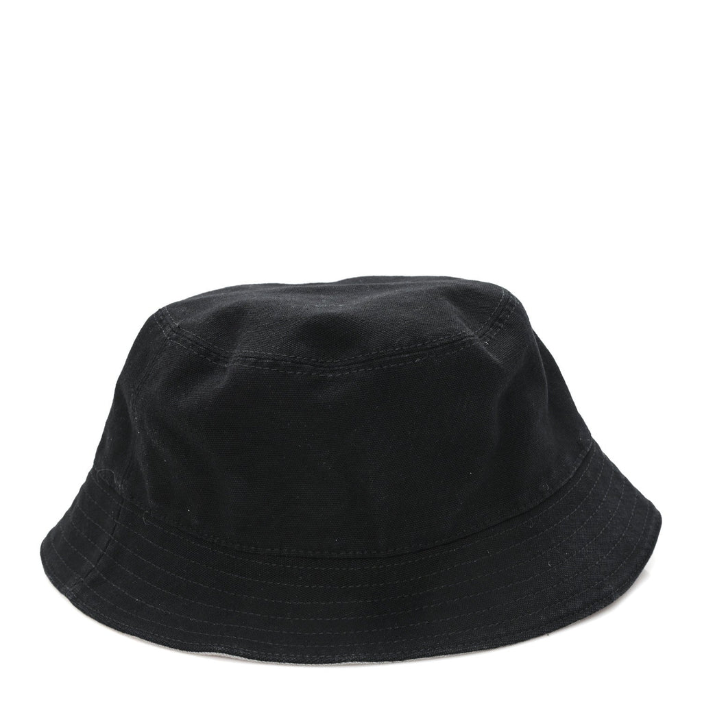 Cotton Logo Bucket Hat S Black