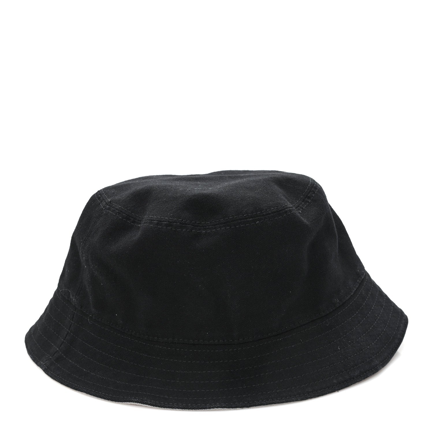 Cotton Logo Bucket Hat S Black