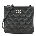 Lambskin Quilted Uniform Crossbody Bag Black
