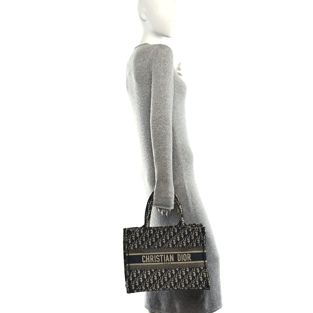 Oblique Medium Book Tote Blue Multicolor