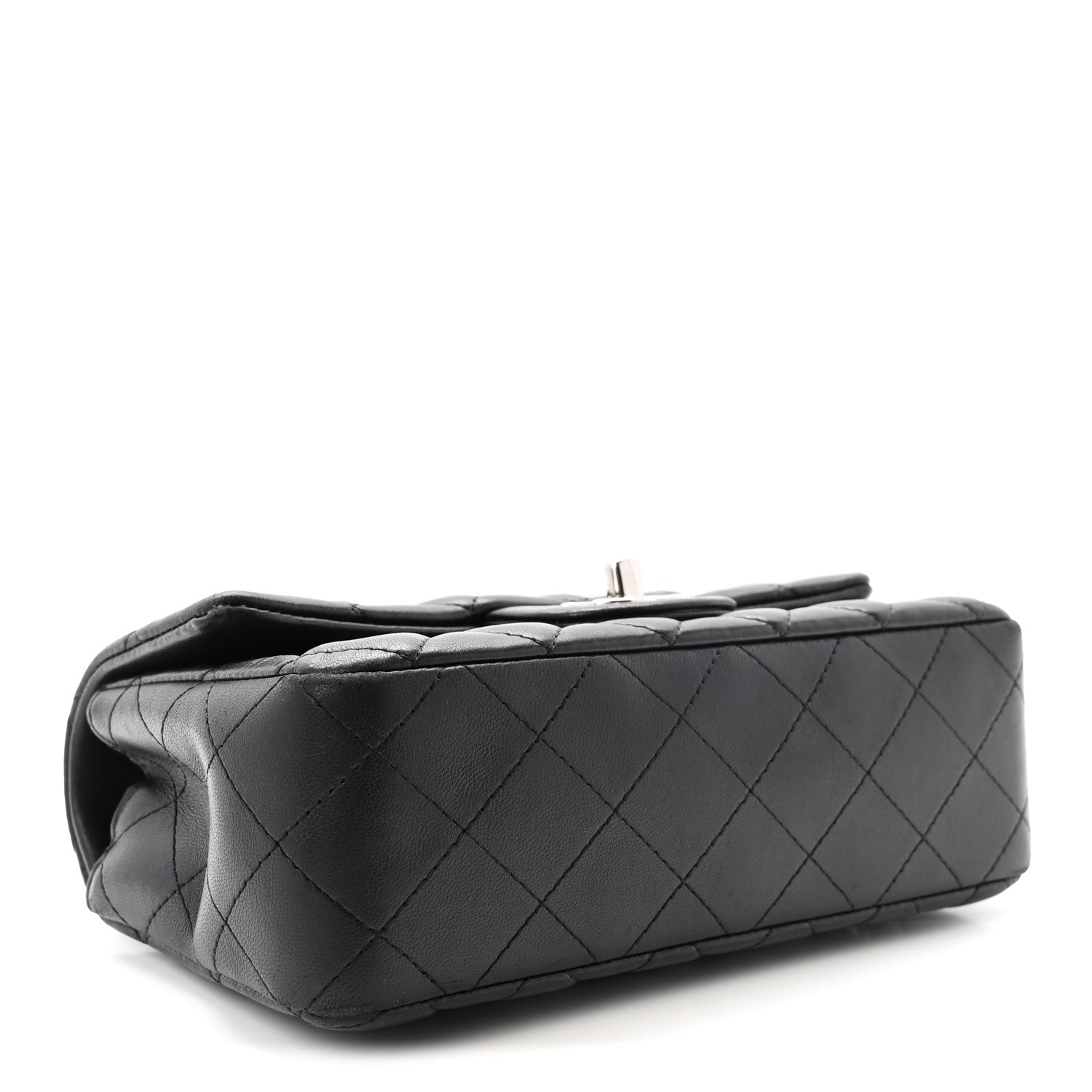 Lambskin Quilted Mini Rectangular Flap