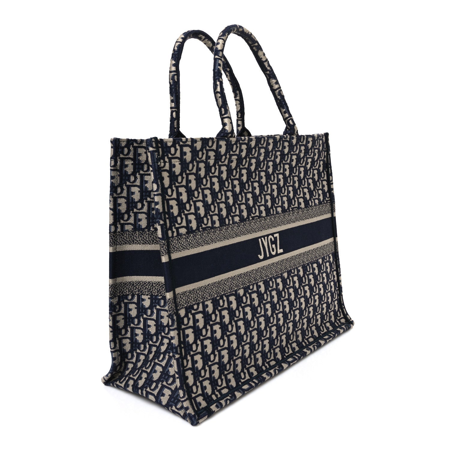 Oblique Large Book Tote Blue Multicolor
