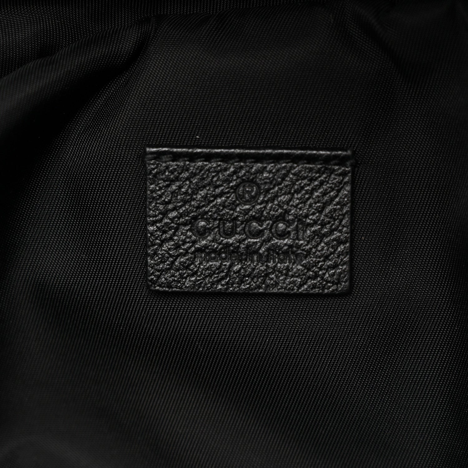 Nylon 80s Logo Patch Belt Bag Black
