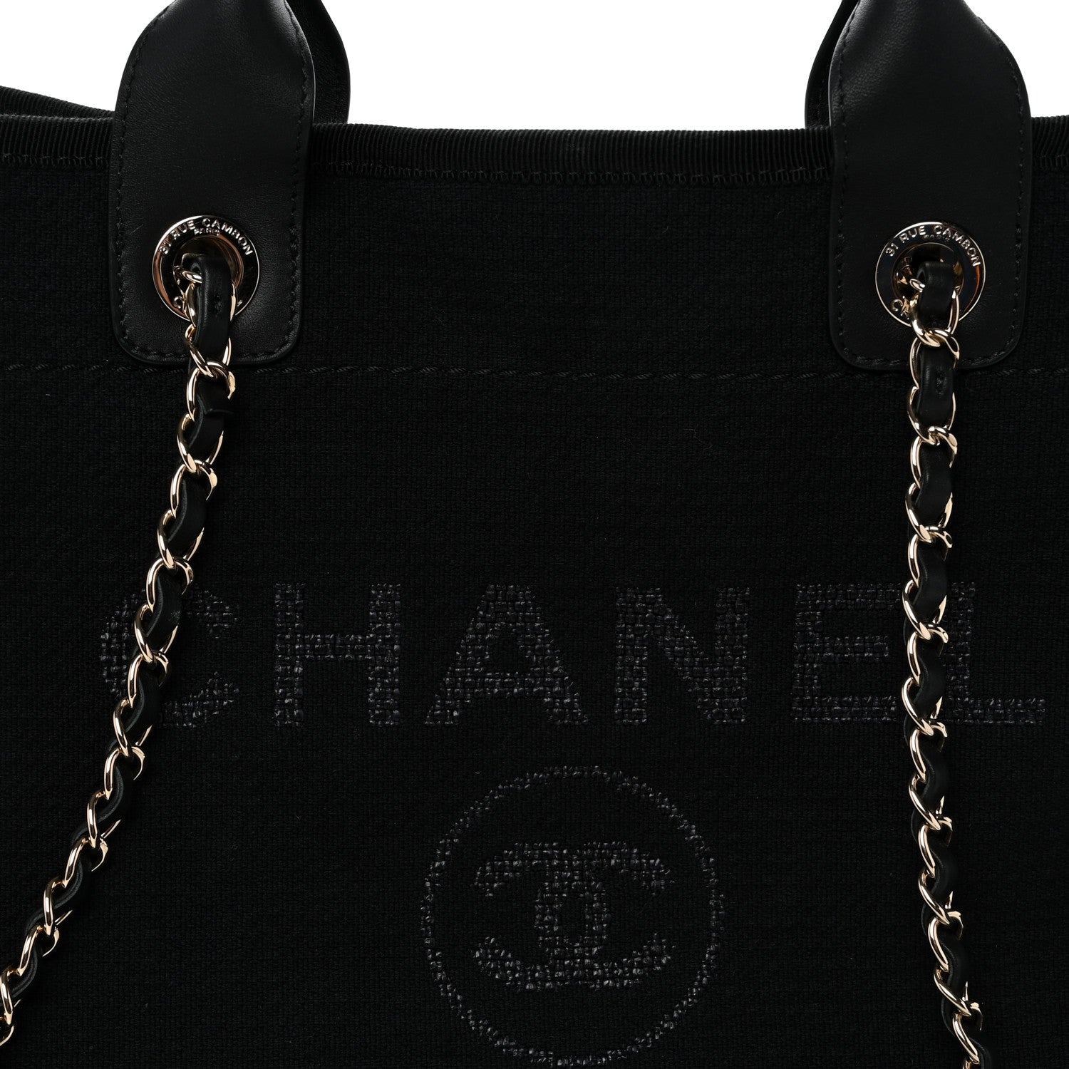 Mixed Fibers Small Deauville Tote Black