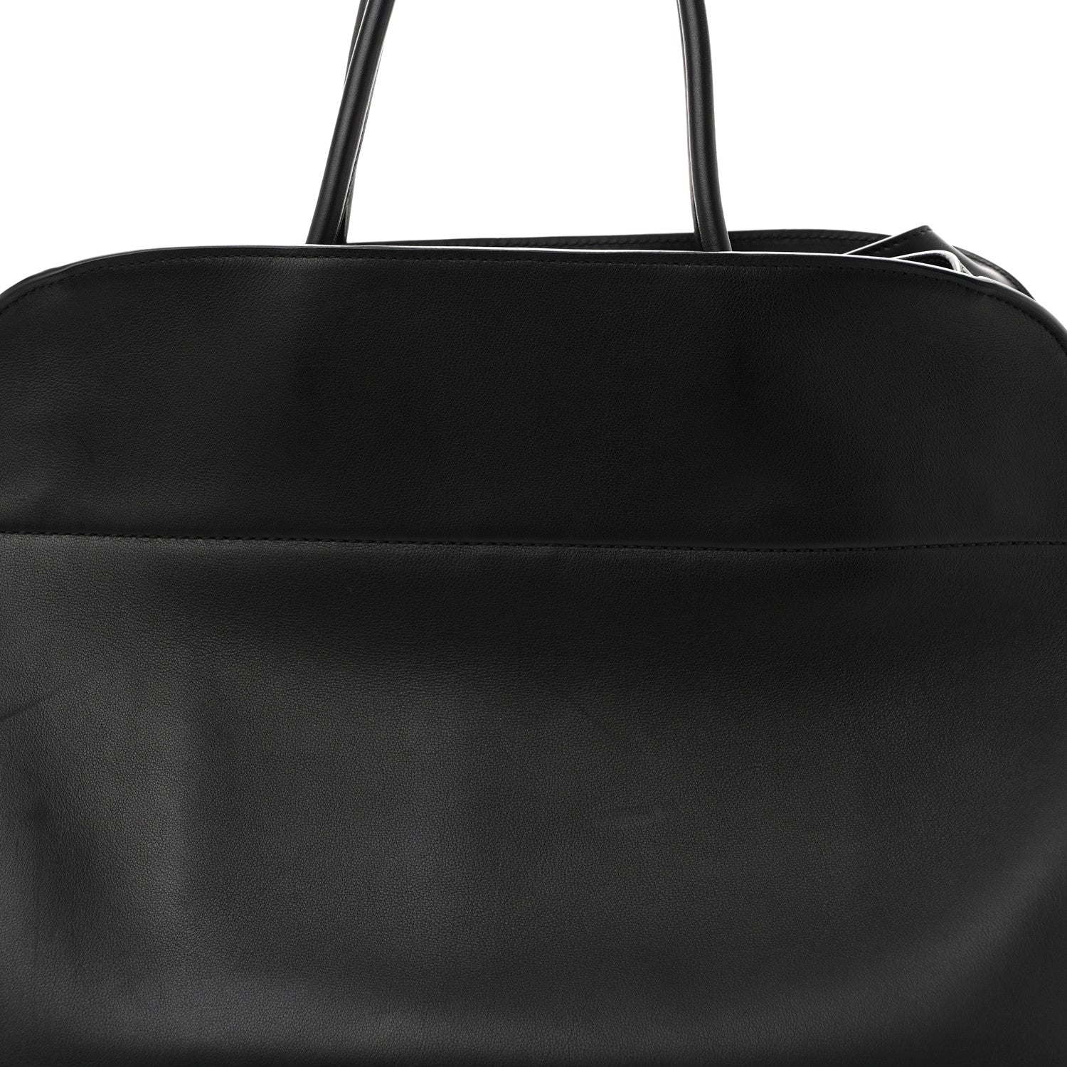 Polished Saddle Calfskin Soft Margaux 17 Black