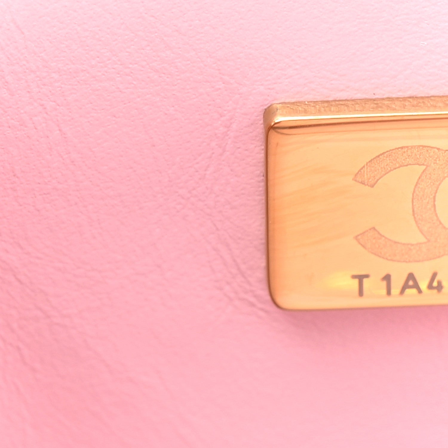 Shiny Lambskin Quilted Pearl Logo Waist Bag Light Pink