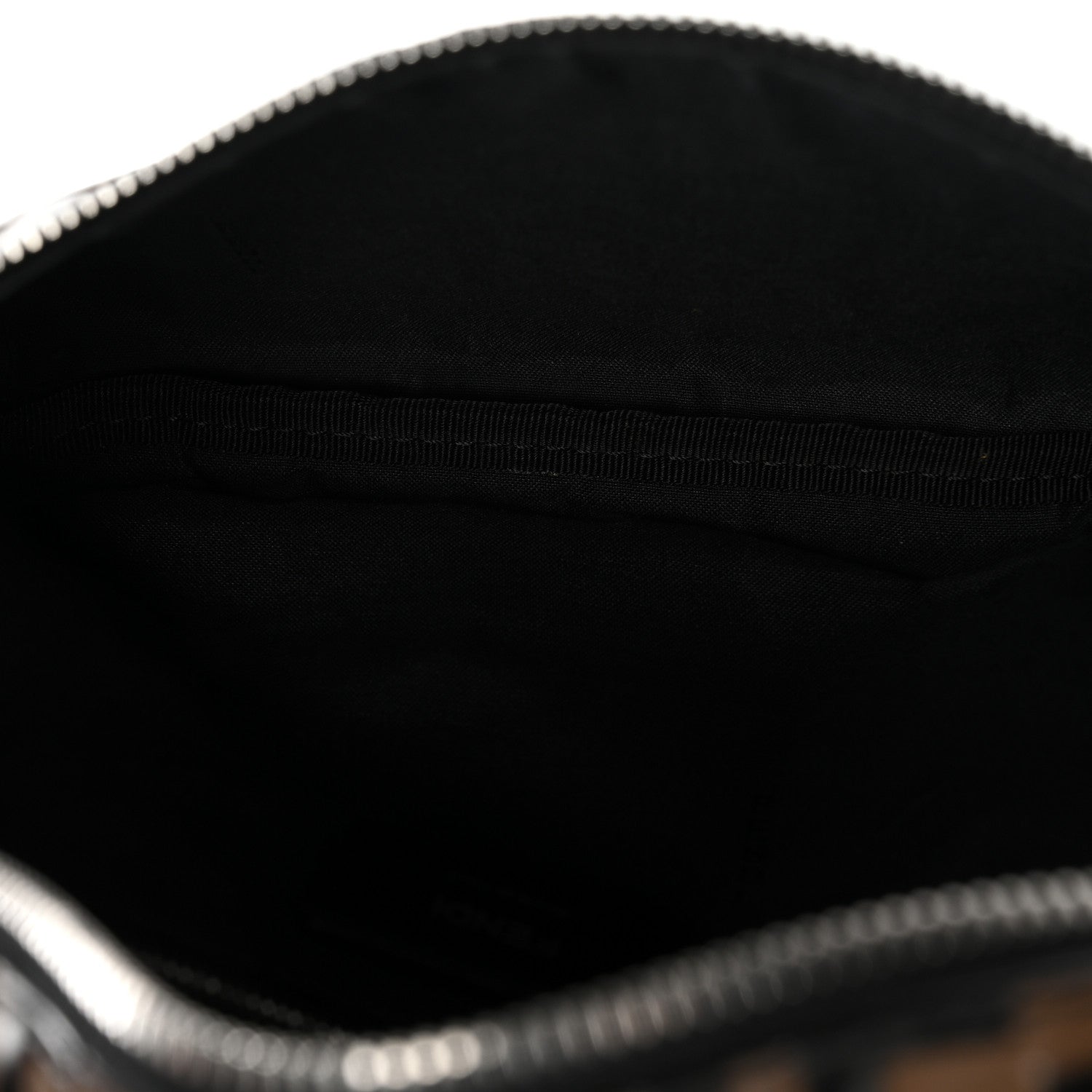Vitello Century Bi-Color FF 1974 Embossed Belt Bag Maya Black