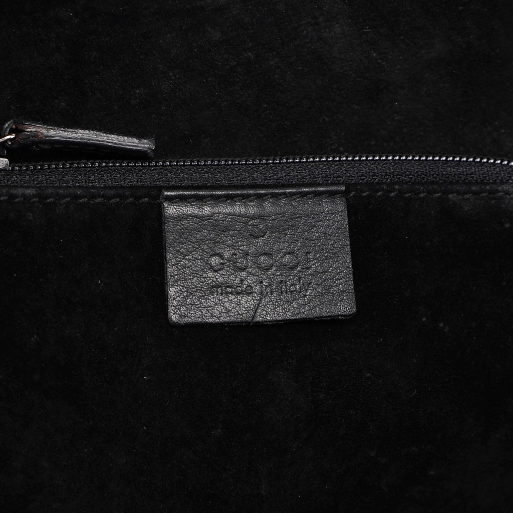 Fall 1999 Black Leather Loop Shoulder Bag