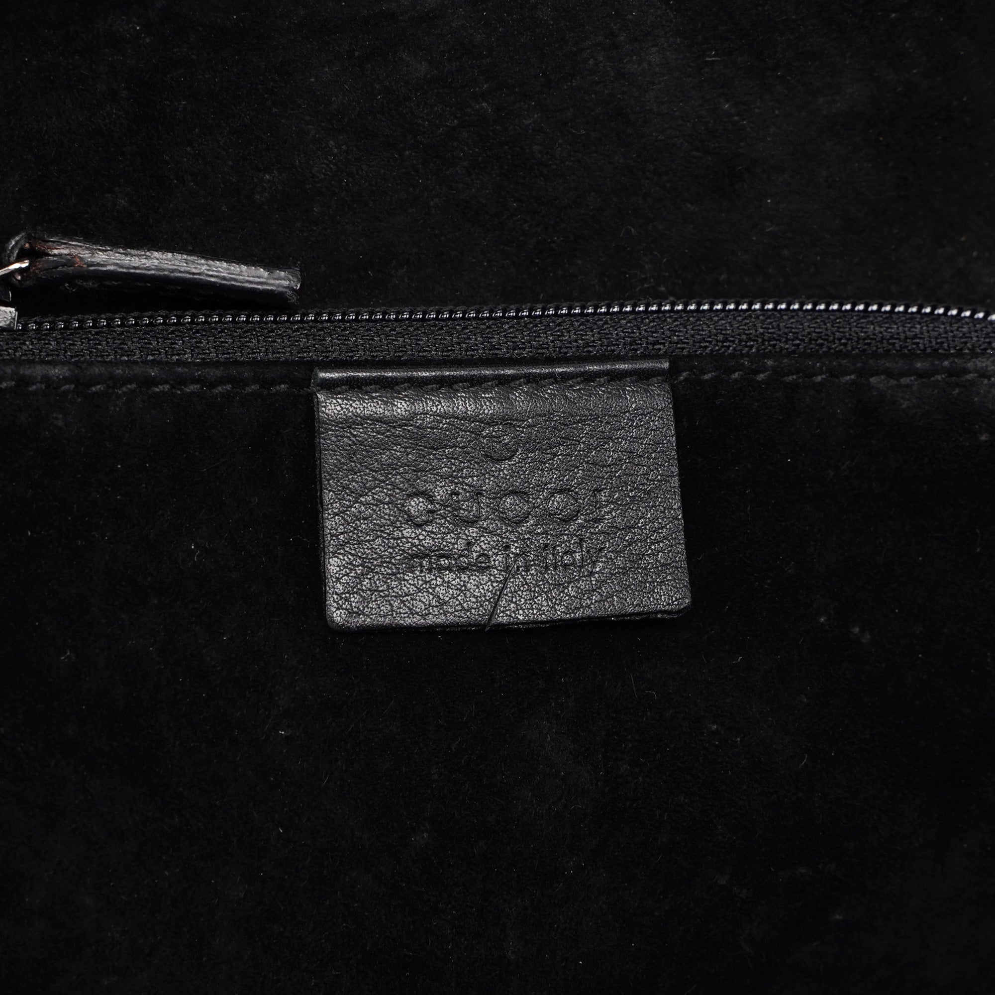Fall 1999 Black Leather Loop Shoulder Bag